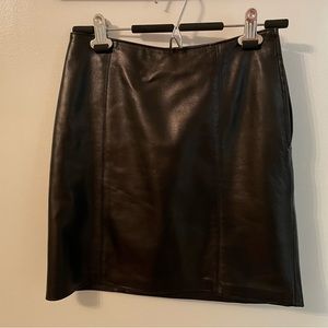 Black Danier Leather skirt - excellent condition